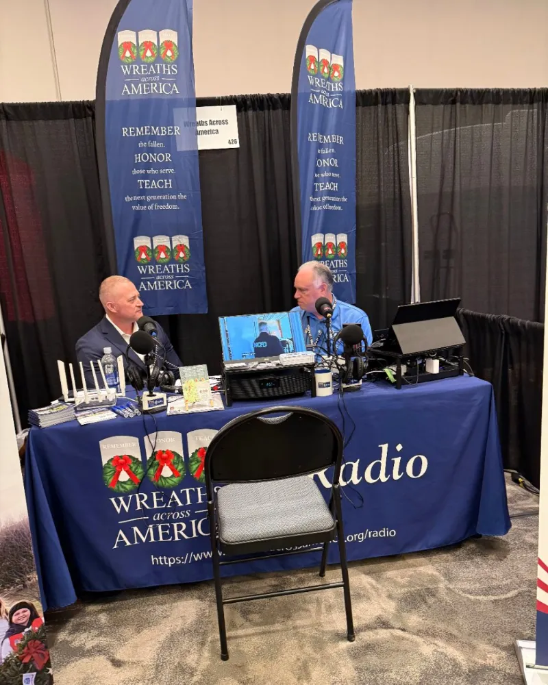 A live interview being recorded on the MIC 2026 show floor